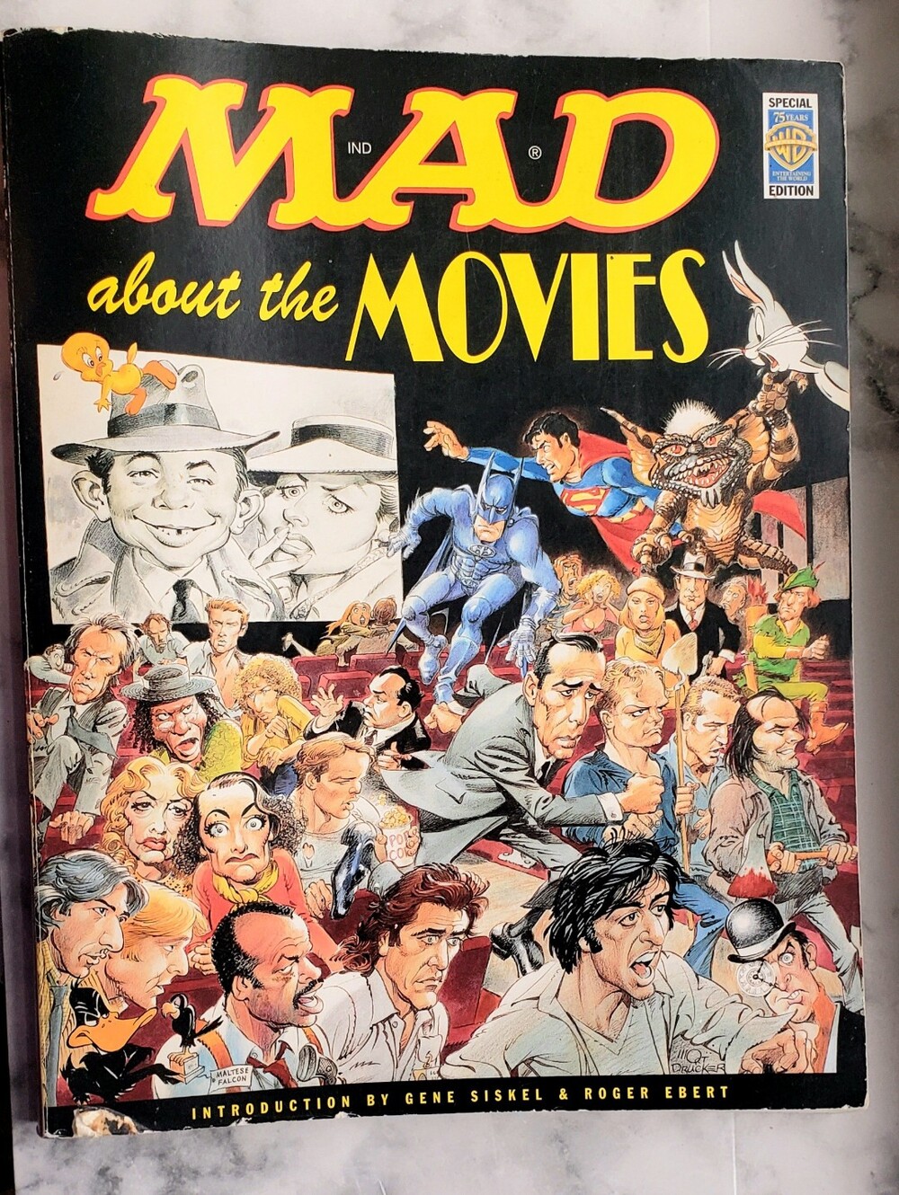 1998 MAD Magazine about Movies Humor Paperback 256 Pages 75th Anniversary Warner